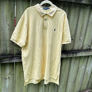 Light yellow Polo by Ralph Lauren short sleeve polo style shirt